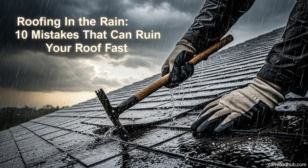 Roofing in the Rain: 10 Mistakes That Can Ruin Your Roof Fast
