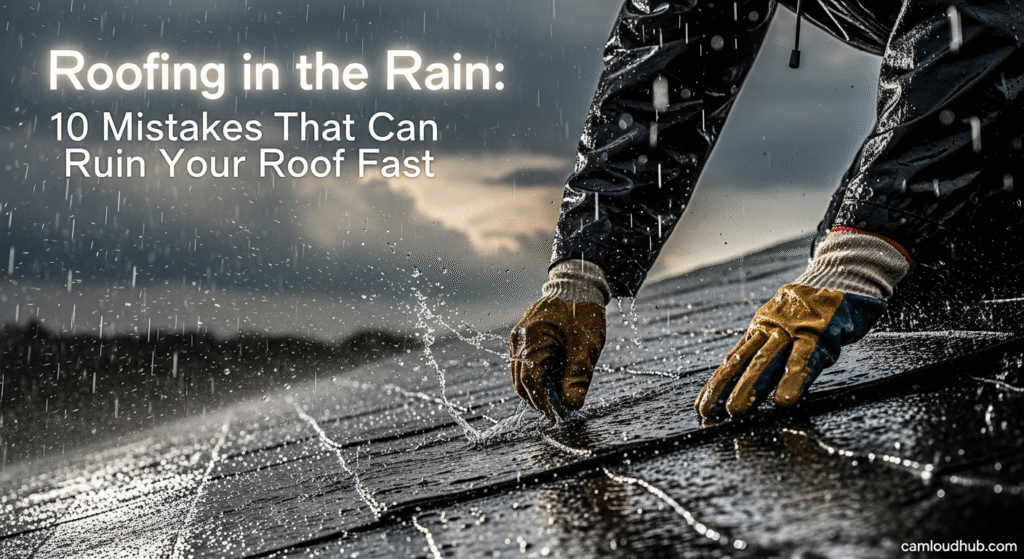 Roofing in the Rain: 10 Mistakes That Can Ruin Your Roof Fast