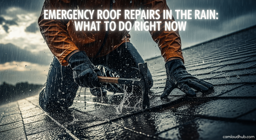 Emergency Roof Repairs in the Rain: What to Do Right Now