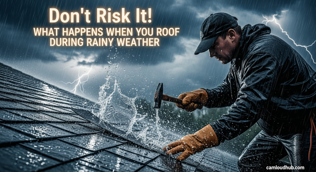 Don’t Risk It! What Happens When You Roof During Rainy Weather