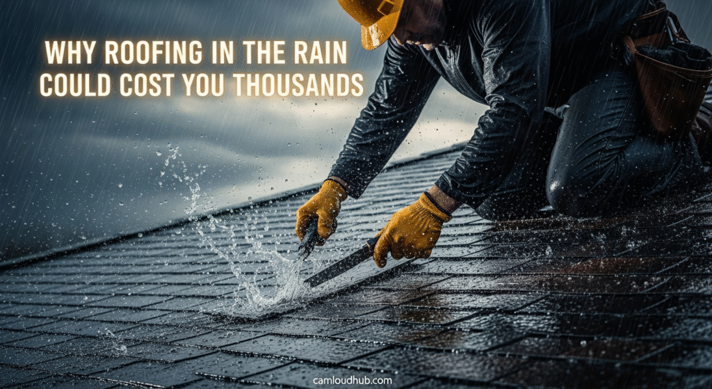 Why Roofing in the Rain Could Cost You Thousands