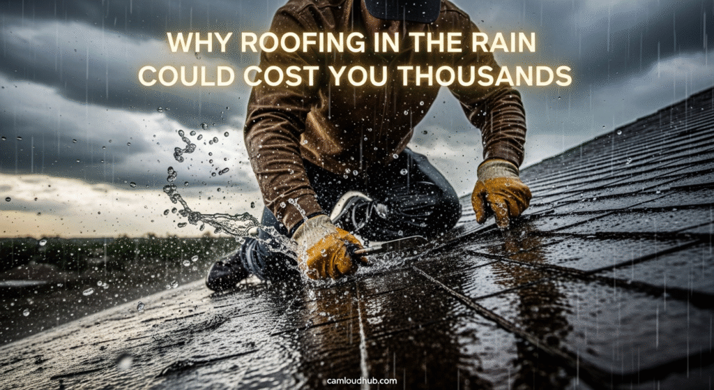 Why Roofing in the Rain Could Cost You Thousands
