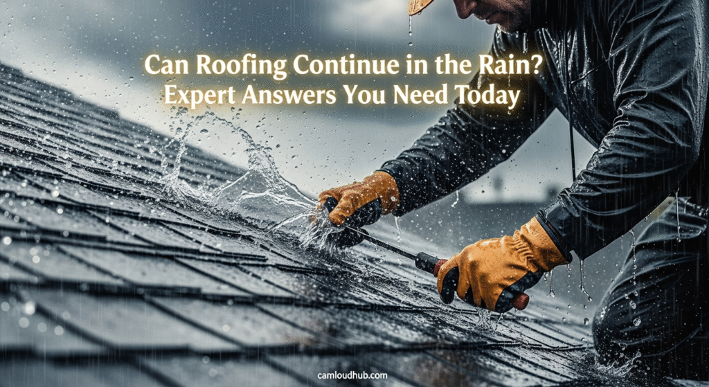 Can Roofing Continue in the Rain? Expert Answers You Need Today
