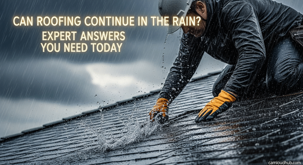 Can Roofing Continue in the Rain? Expert Answers You Need Today