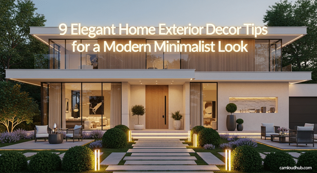 9 Elegant Home Exterior Decor Tips for a Modern Minimalist Look