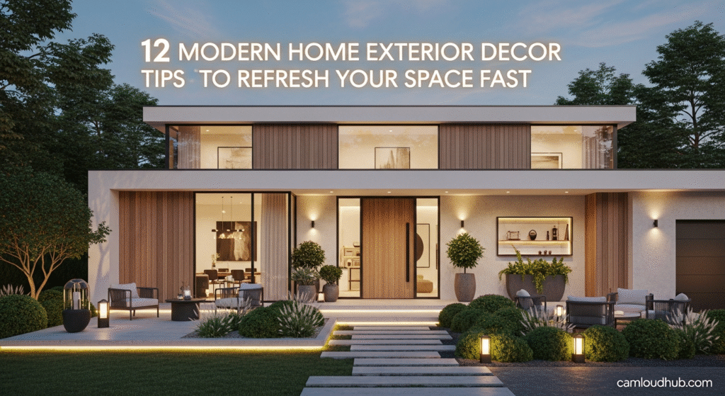 12 Modern Home Exterior Decor Tips to Refresh Your Space Fast
