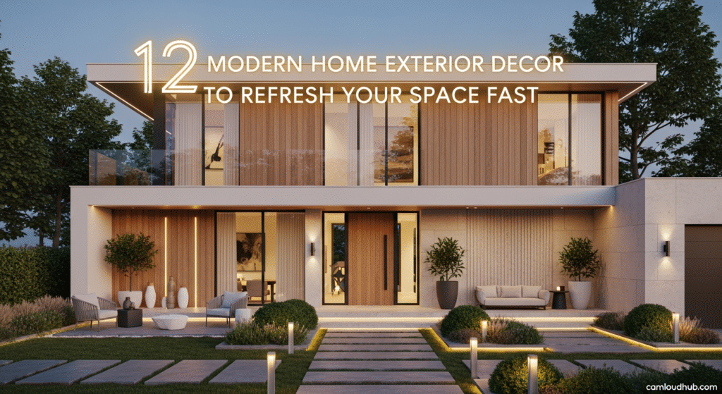 12 Modern Home Exterior Decor Tips to Refresh Your Space Fast