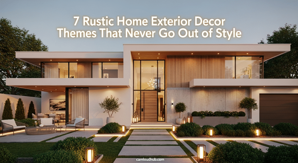 7 Rustic Home Exterior Decor Themes That Never Go Out of Style