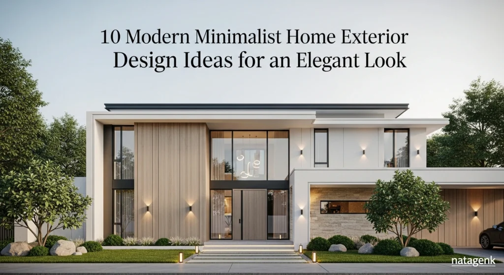 10 Modern Minimalist Home Exterior Design Ideas for an Elegant Look