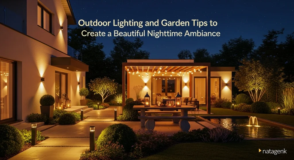 Outdoor Lighting and Garden Tips to Create a Beautiful Nighttime Ambiance