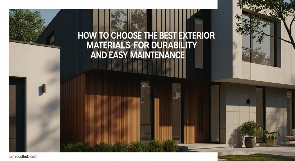 How to Choose the Best Exterior Materials for Durability and Easy Maintenance