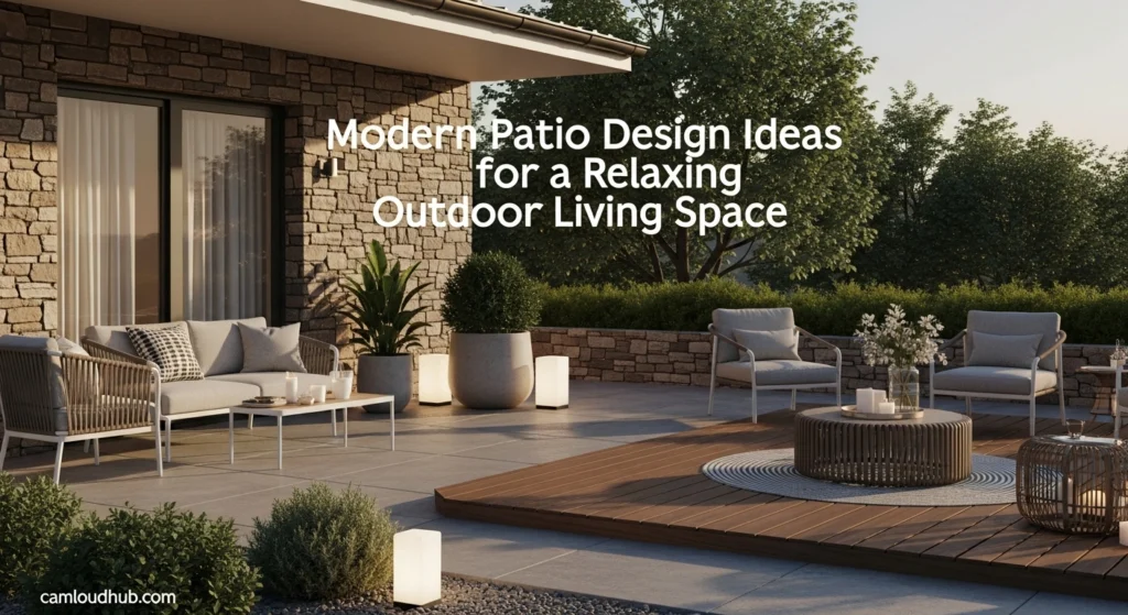 Modern Patio Design Ideas for a Relaxing Outdoor Living Space 7 Modern Patio Design Ideas for a Relaxing Outdoor Living Space
