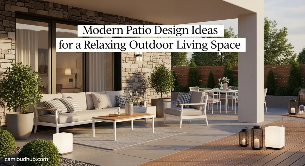 Modern Patio Design Ideas for a Relaxing Outdoor Living Space 6 Modern Patio Design Ideas for a Relaxing Outdoor Living Space