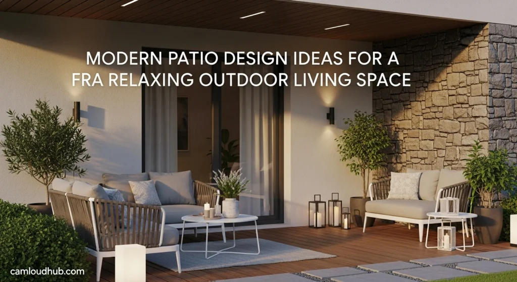 Modern Patio Design Ideas for a Relaxing Outdoor Living Space