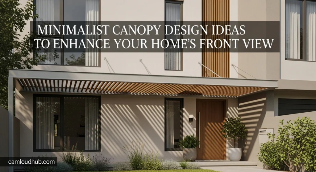 Minimalist Canopy Design Ideas to Enhance Your Home’s Front View 7 Minimalist Canopy Design Ideas to Enhance Your Home’s Front View