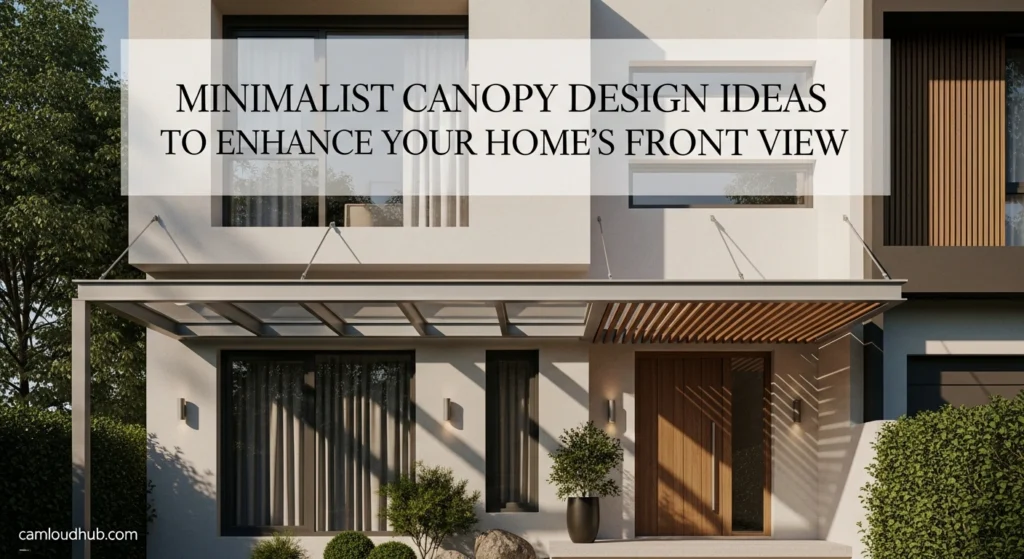 Minimalist Canopy Design Ideas to Enhance Your Home’s Front View 6 Minimalist Canopy Design Ideas to Enhance Your Home’s Front View