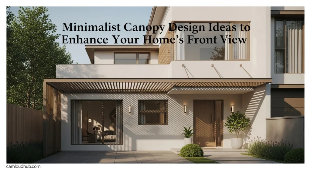 Minimalist Canopy Design Ideas to Enhance Your Home’s Front View