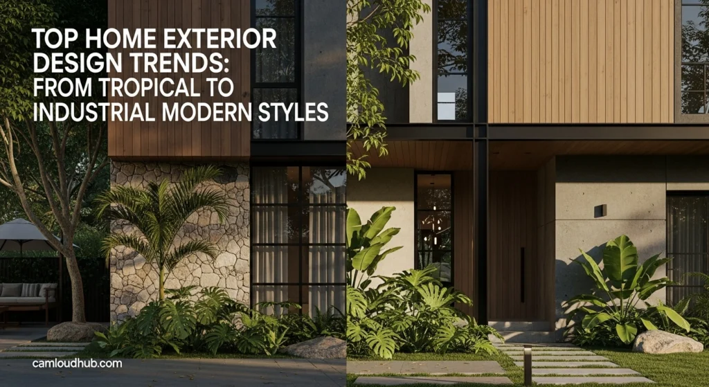 Top Home Exterior Design Trends: From Tropical to Industrial Modern Styles