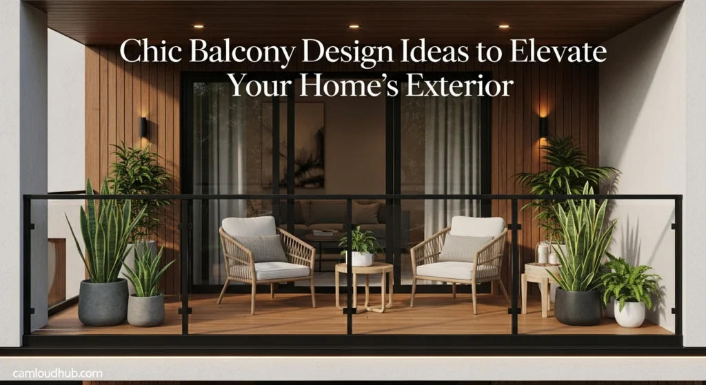 Chic Balcony Design Ideas to Elevate Your Home’s Exterior 2025 6 Chic Balcony Design Ideas to Elevate Your Home’s Exterior