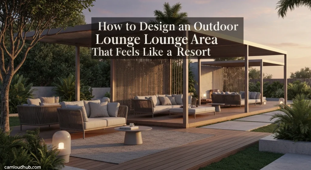 How to Design an Outdoor Lounge Area That Feels Like a Resort