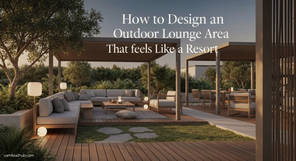How to Design an Outdoor Lounge Area That Feels Like a Resort