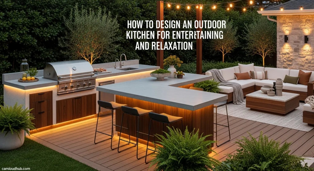 How to Design an Outdoor Kitchen for Entertaining and Relaxation 6 How to Design an Outdoor Kitchen for Entertaining and Relaxation