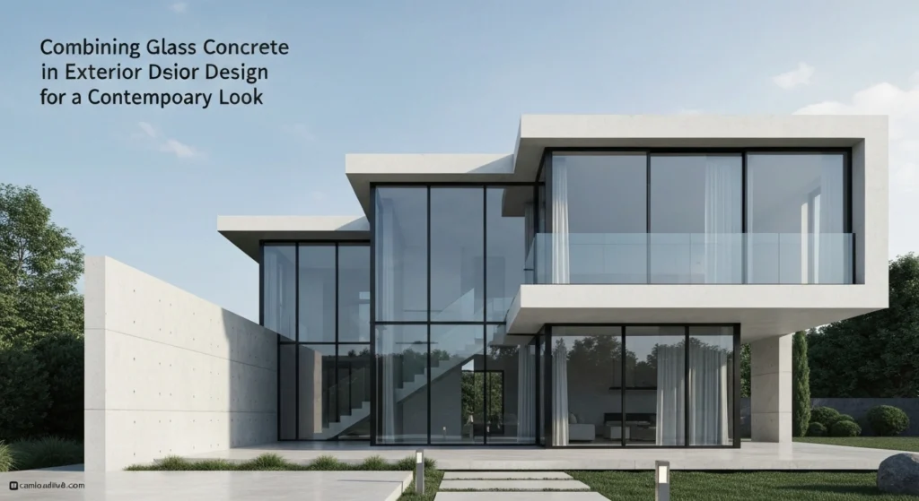 Combining Glass and Concrete in Exterior Design for a Contemporary Look