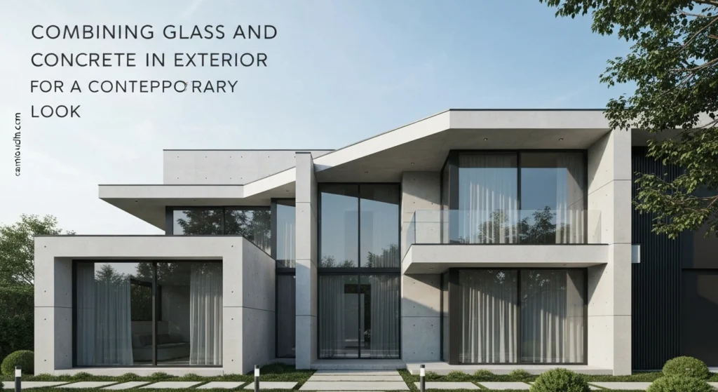 Combining Glass and Concrete in Exterior Design for a Contemporary Look