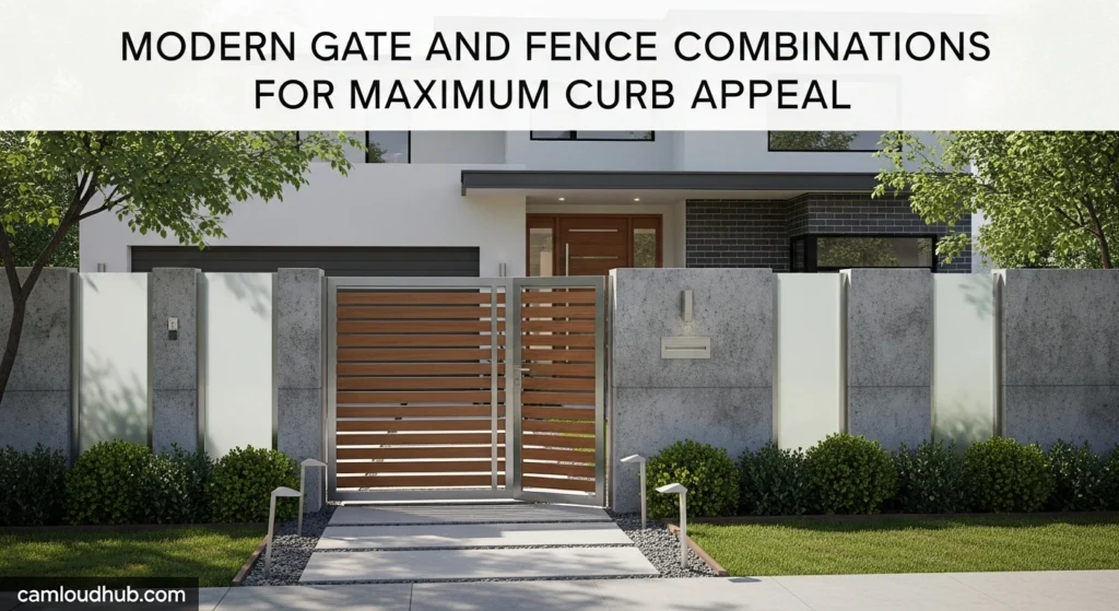 Modern Gate and Fence Combinations for Maximum Curb Appeal