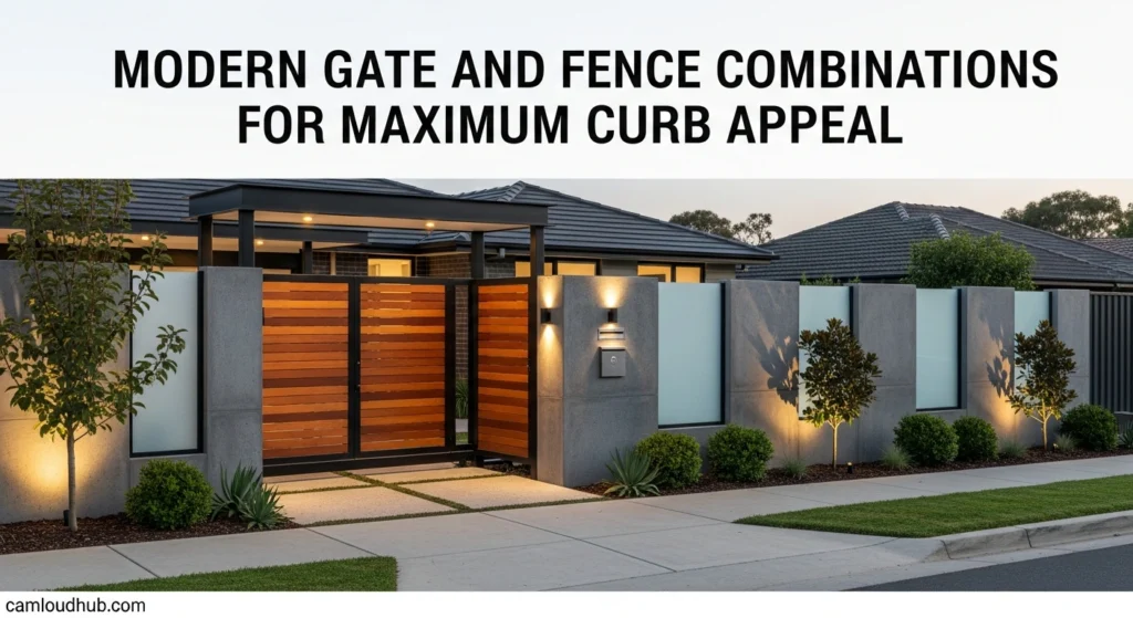 Modern Gate and Fence Combinations for Maximum Curb Appeal