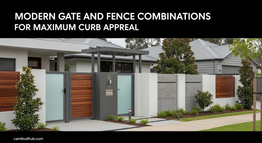 Modern Gate and Fence Combinations for Maximum Curb Appeal