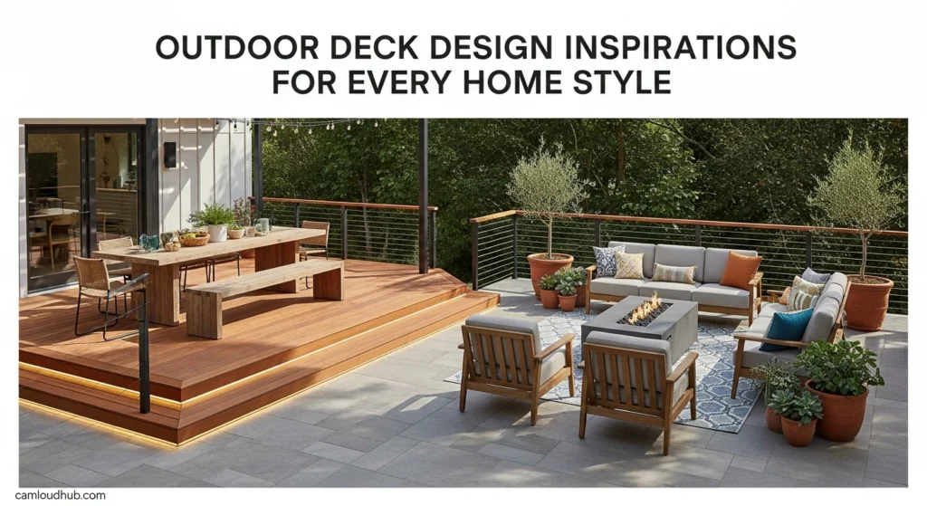 Outdoor Deck Design Inspirations for Every Home Style : Modern Trend 2025 6 Outdoor Deck Design Inspirations for Every Home Style