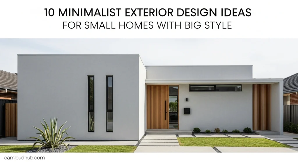 10 Minimalist Exterior Design Ideas for Small Homes with Big Style
