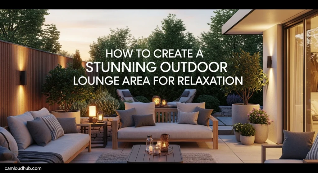 How to Create a Stunning Outdoor Lounge Area for Relaxation