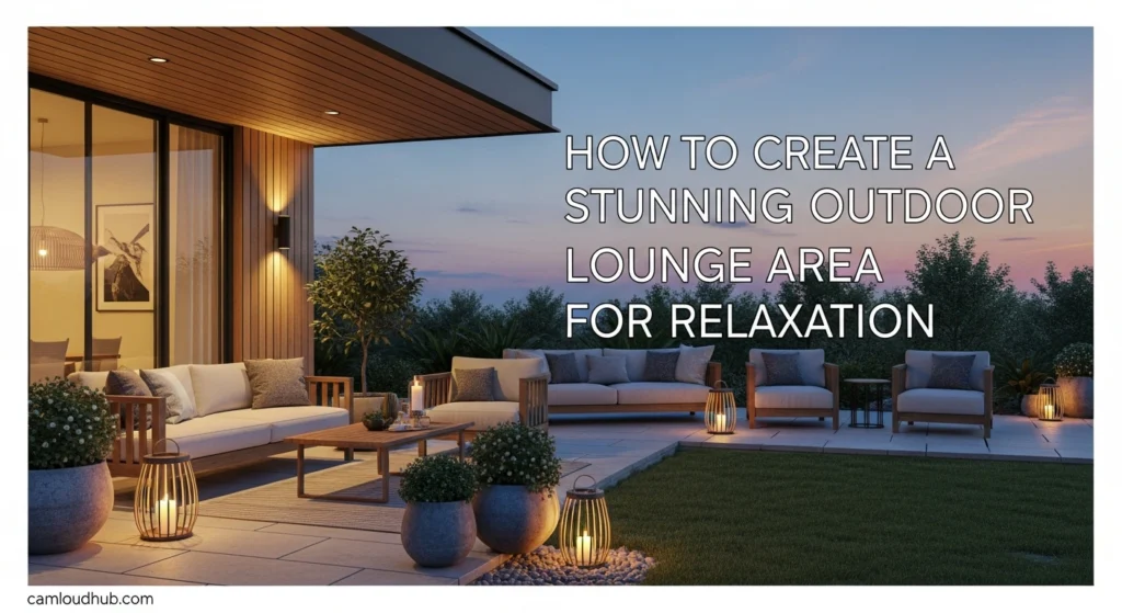 How to Create a Stunning Outdoor Lounge Area for Relaxation